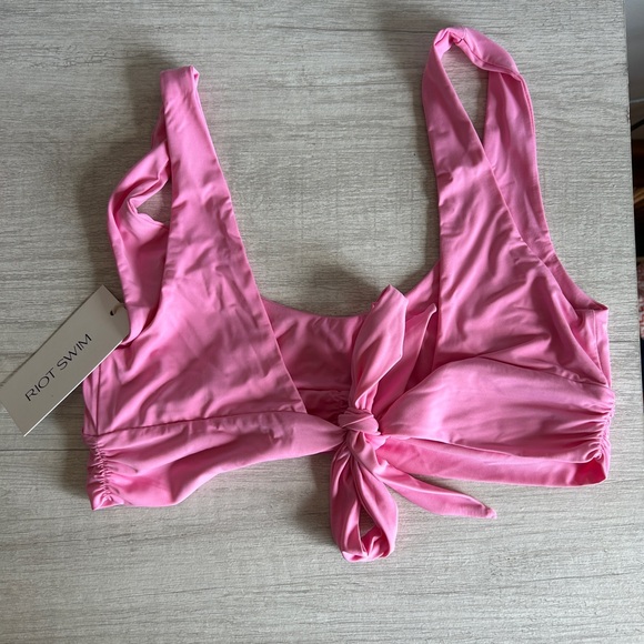 Riot Swim Pico Bikini in Bubblegum Pink - Picture 3 of 6